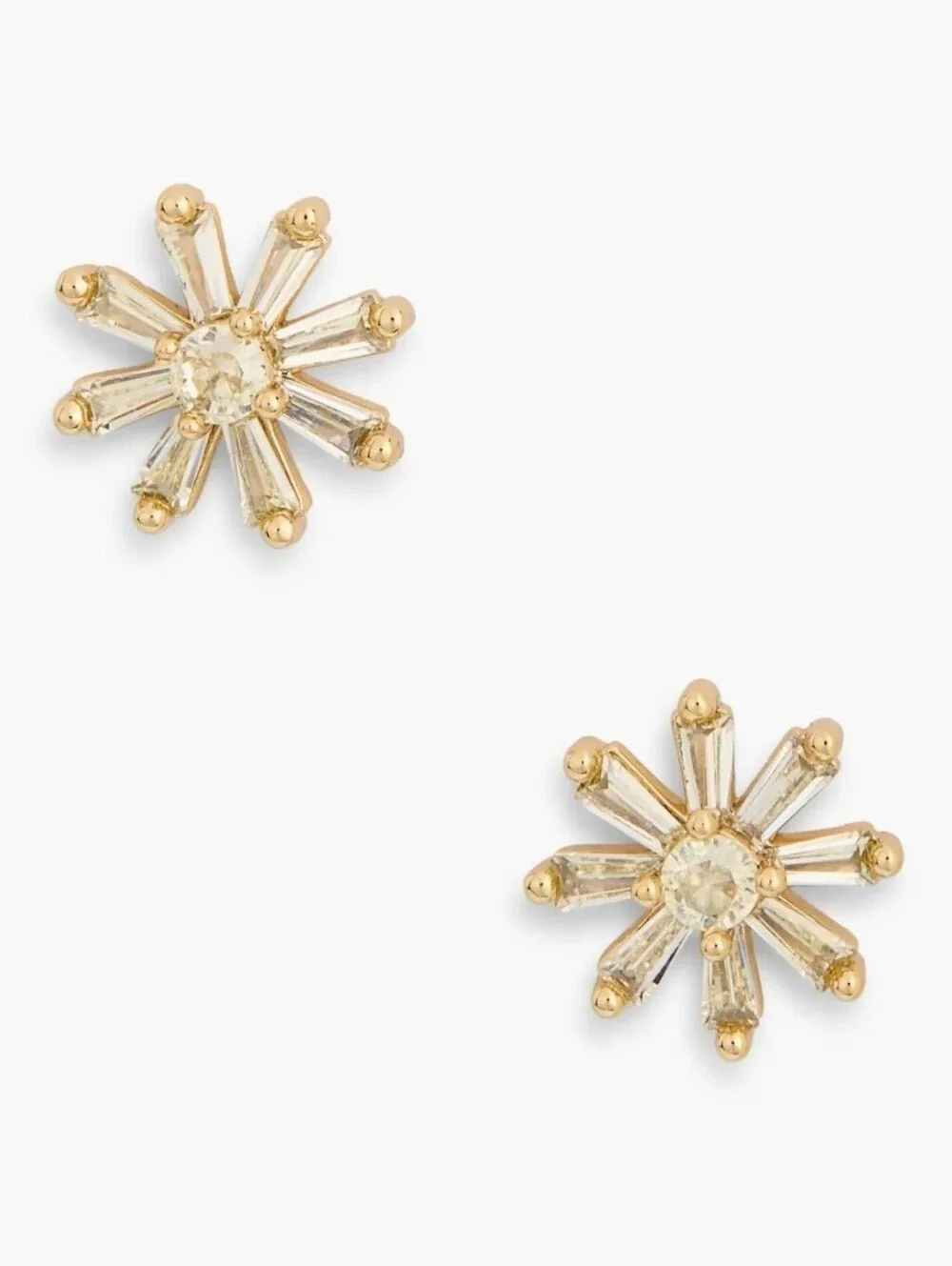 💛▪️kate spade▪️ gold- Yellow  floral stud Mini Flower  earrings